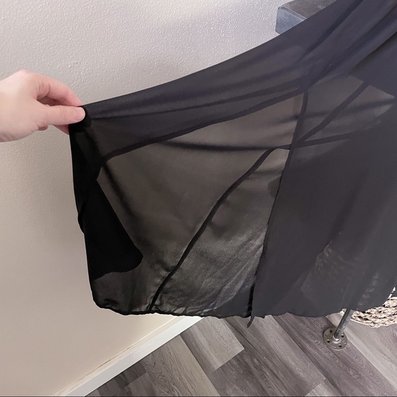 Express Sheer Formal Maxi Dress with Mini Slip - Picture 15 of 15